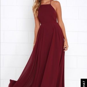 Mystical Kind of Love dress in Wine Red-Lulu’s